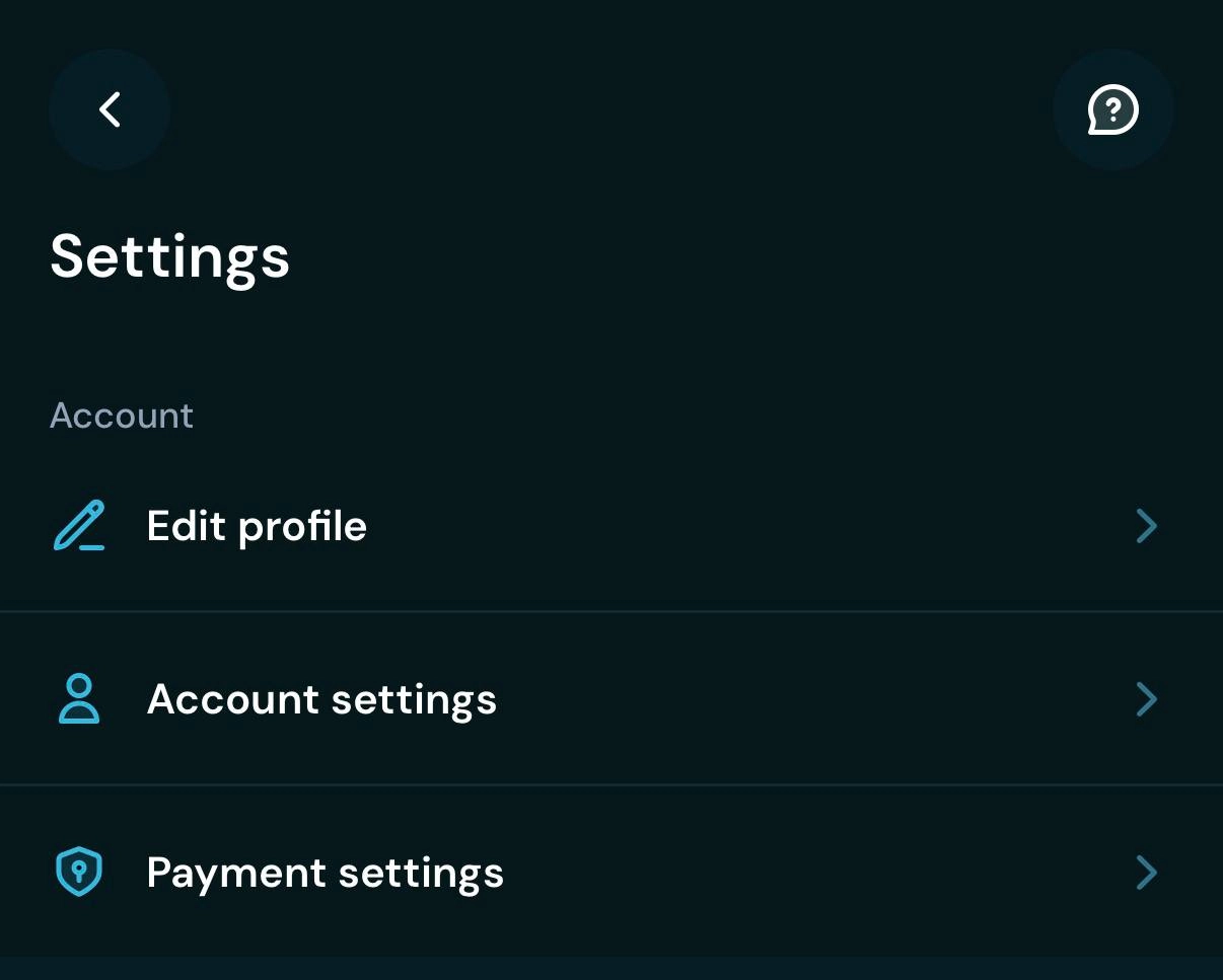 Markets.xyz app Account Details